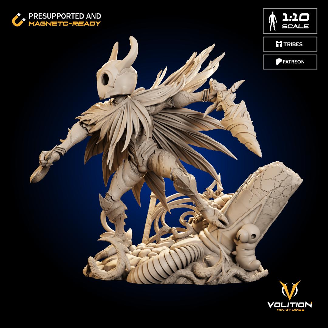 Knight  from Hollow Knight | 1:10 Statue |Highly Detailed| VolitionMiniatures Model | Painted-Unpainted |Diorama
