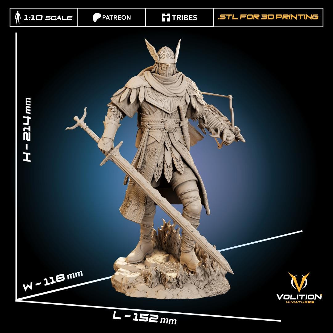 Wylder Statue | Elden Ring: Nightreign Resin Figure | 210mm height| Hand-Painted Collectible | Volition Miniatures |