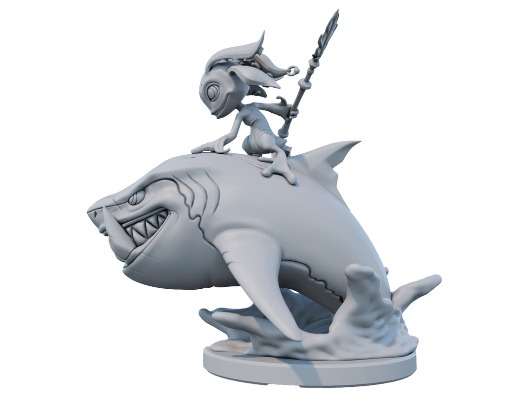 Fizz 3D Printed Figure