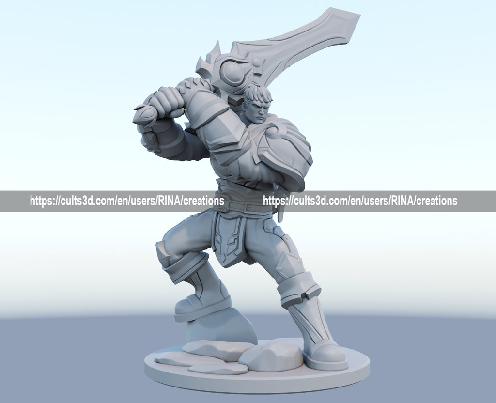 Garen 3D Printed Figure
