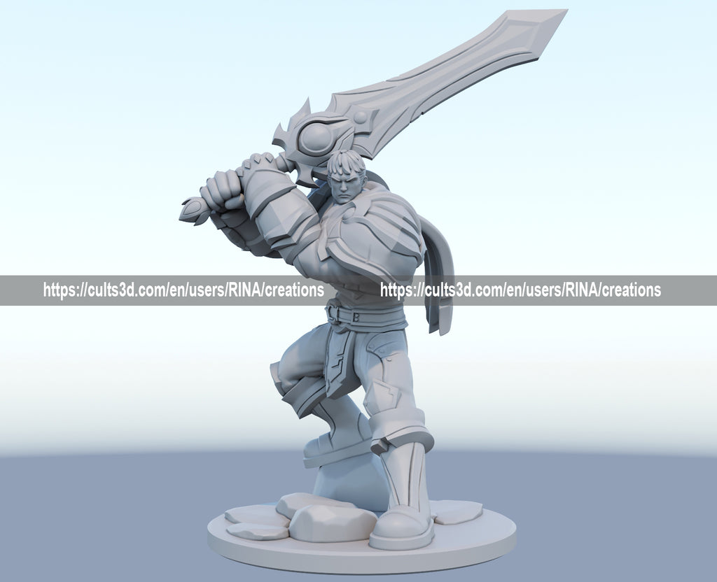 Garen 3D Printed Figure