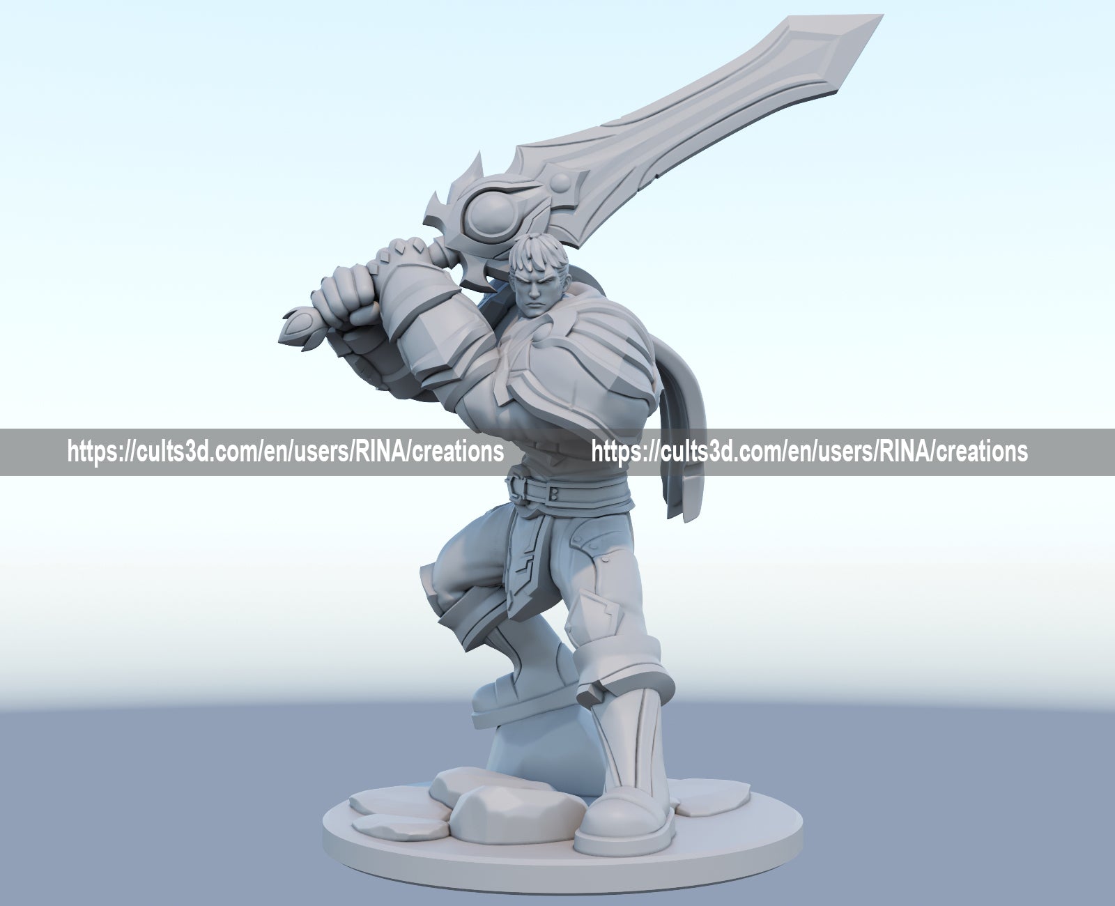 Garen 3D Printed Figure