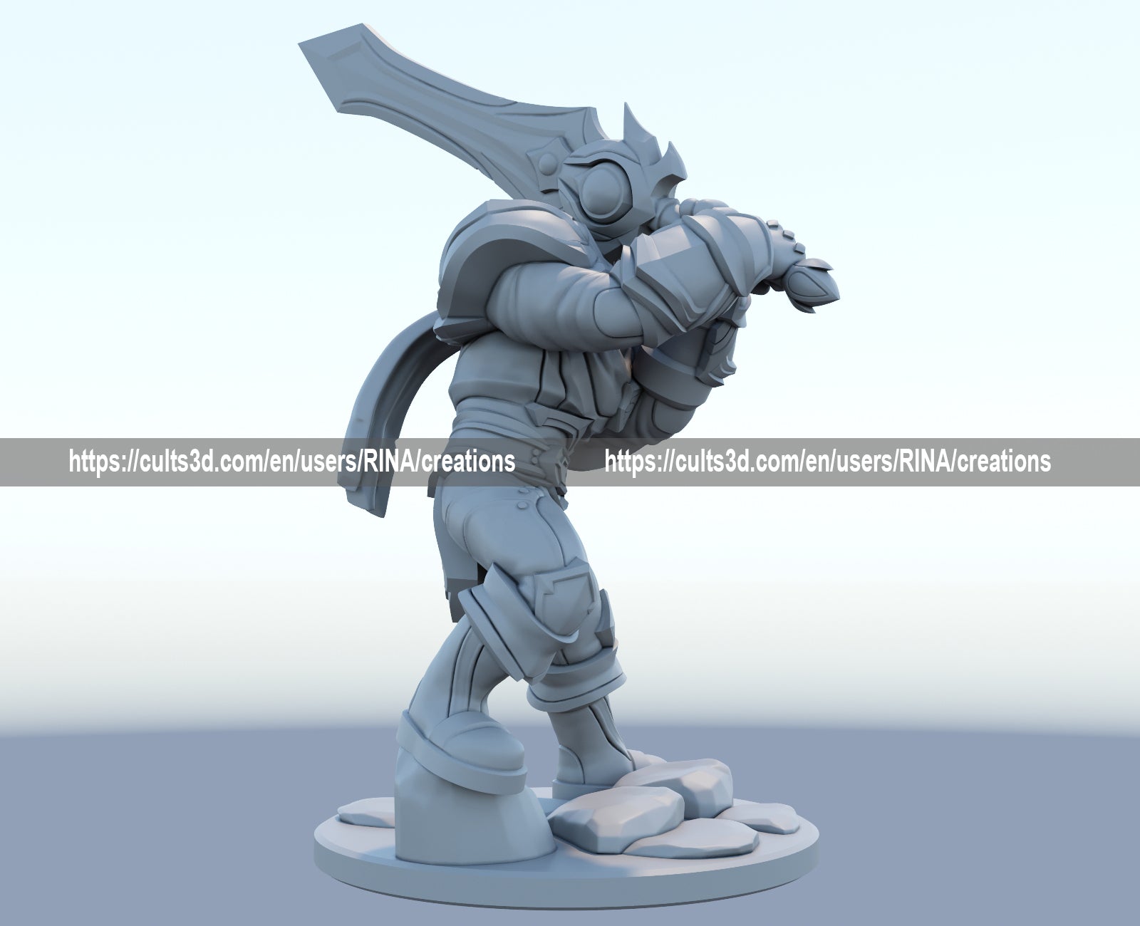 Garen 3D Printed Figure