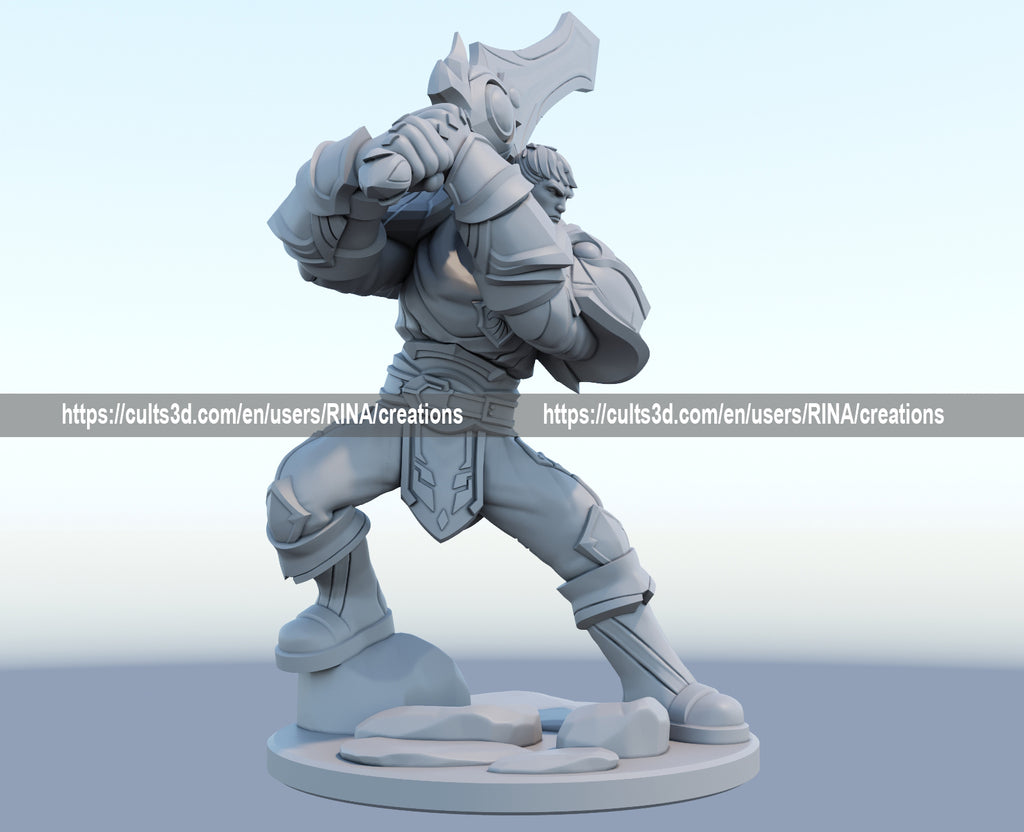 Garen 3D Printed Figure