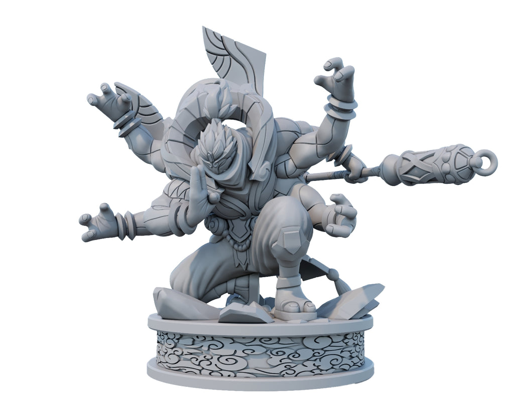 God Staff Jax 3D Printed Figure