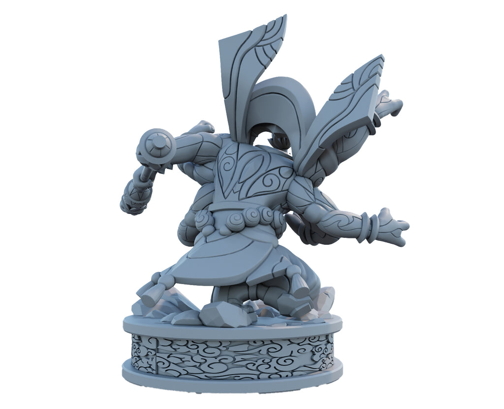 God Staff Jax 3D Printed Figure
