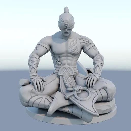 Lee Sin 3D Printed Figure