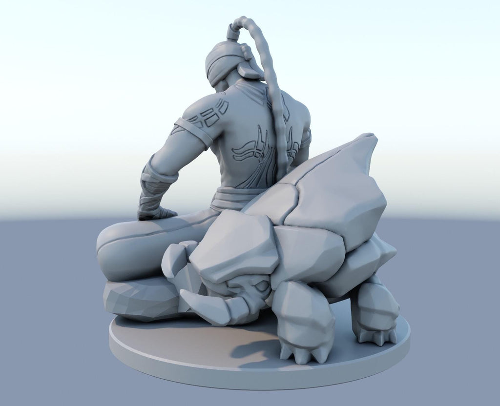 Lee Sin 3D Printed Figure