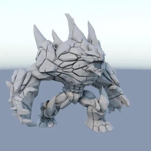 Malphite 3D Printed Figure