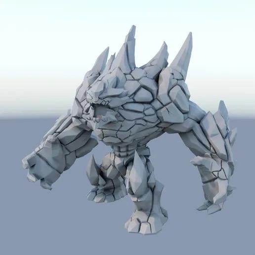 Malphite 3D Printed Figure