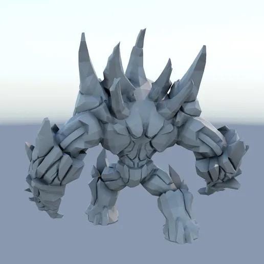 Malphite 3D Printed Figure