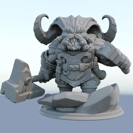 Ornn 3D Printed Figure