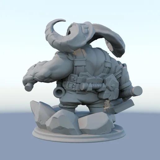 Ornn 3D Printed Figure