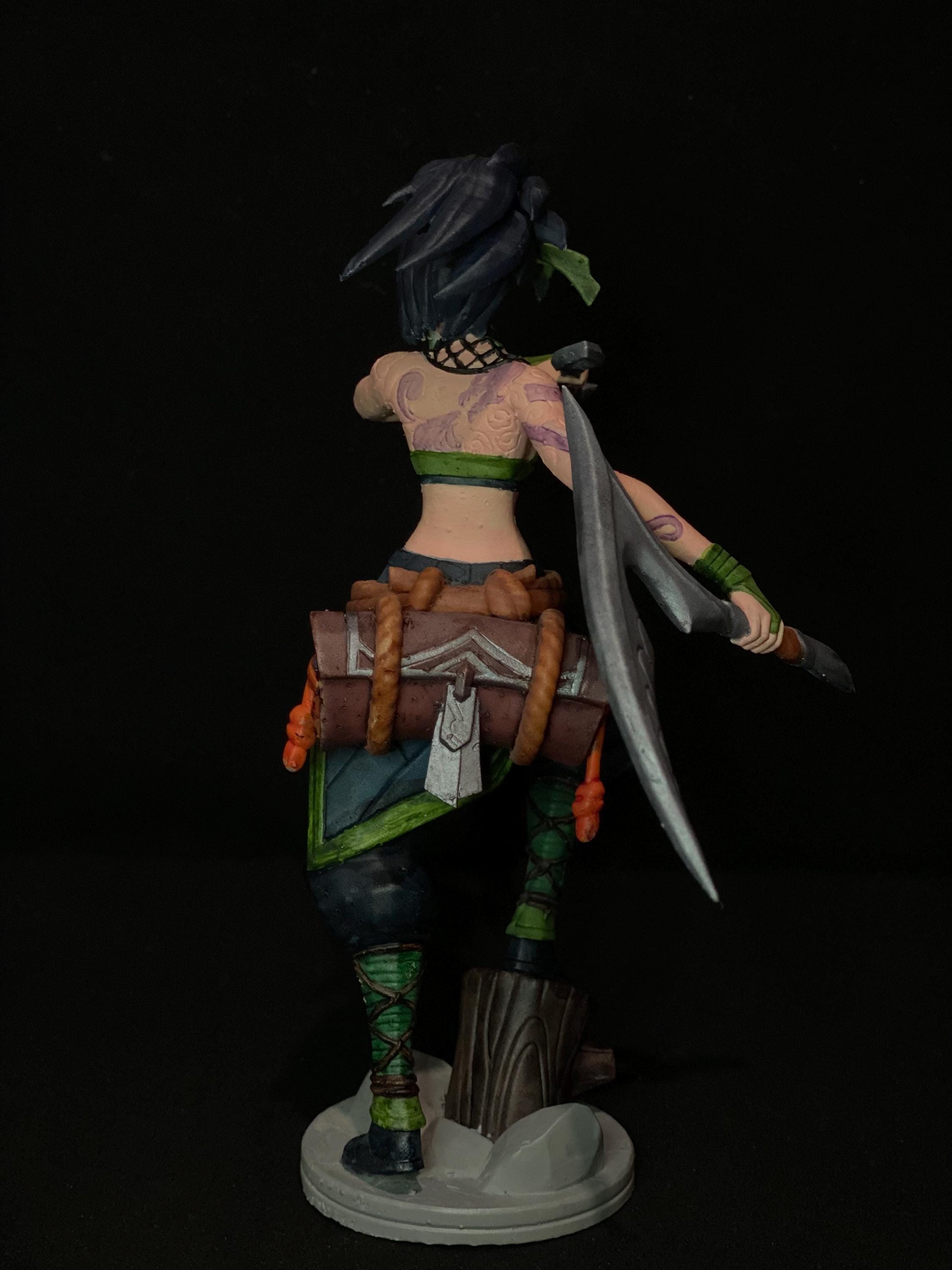 Akali 3D Printed Figure