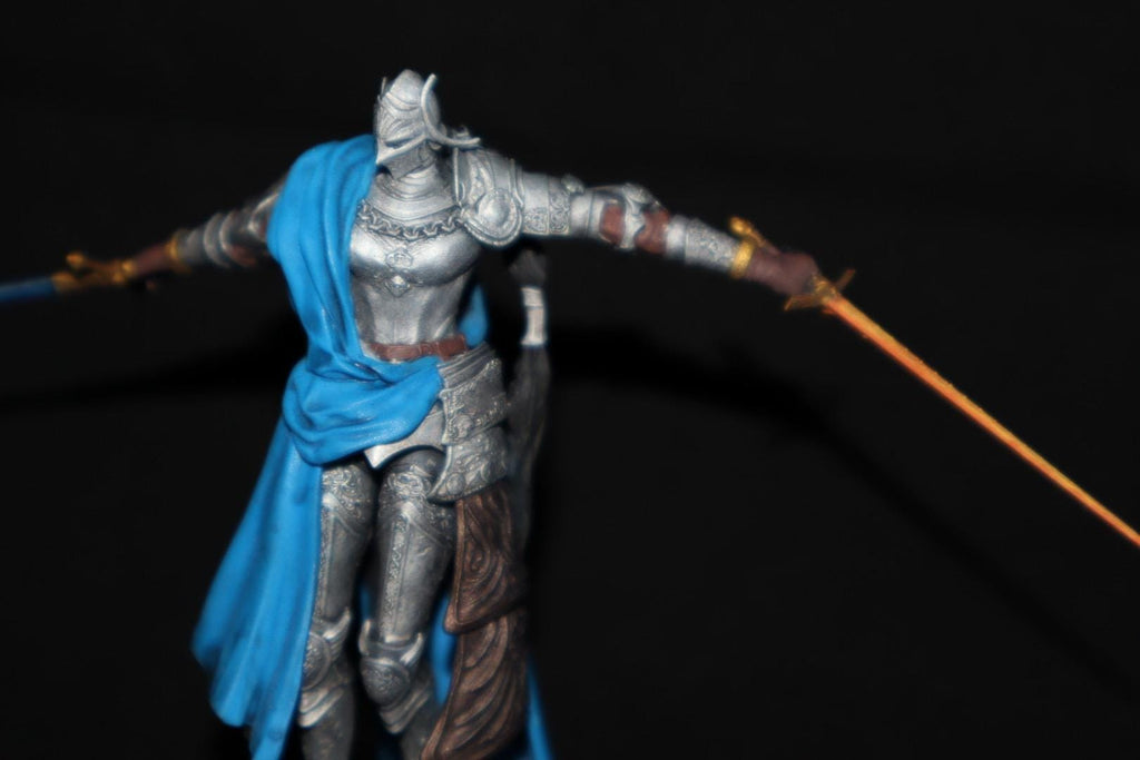 Rellana the Twin Moon Knight Miniature from Elden Ring, 3D Printed with Resin, Hand Painted Figure