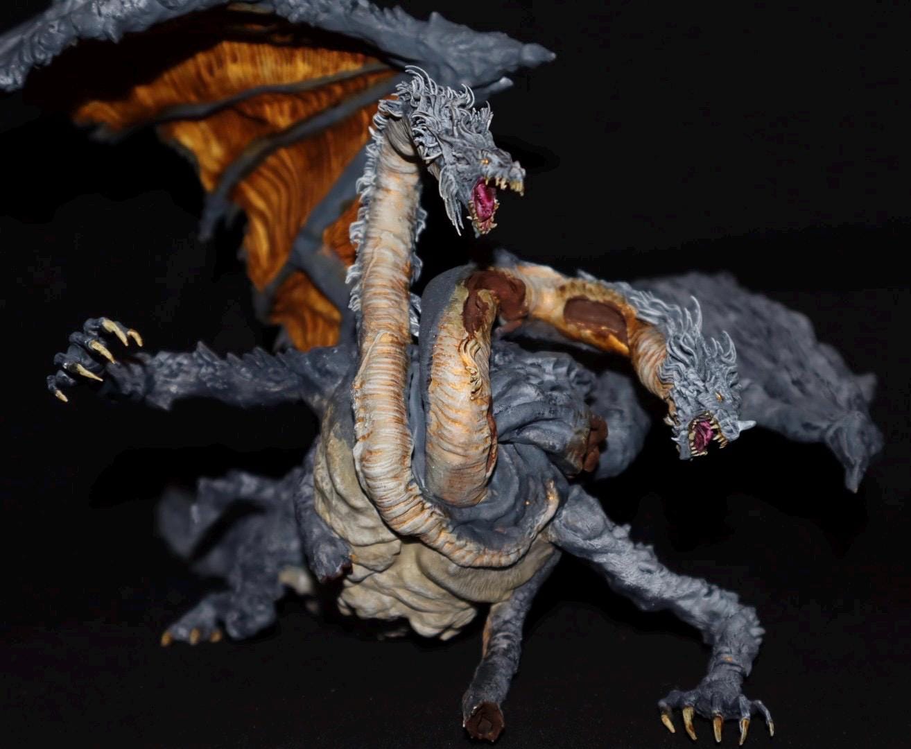 Dragonlord Placidusax gargantuan dragon scale resin figure from Elden Ring, Painted version is sold out,  check description!