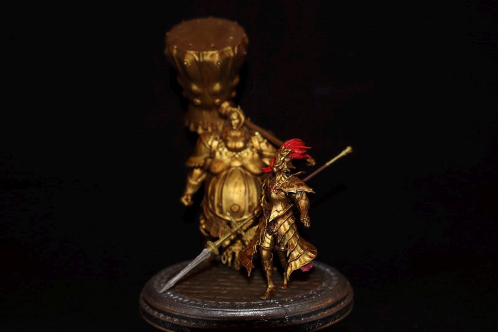 Ornstein and Smough resin figures, statue, Dark Souls remastered