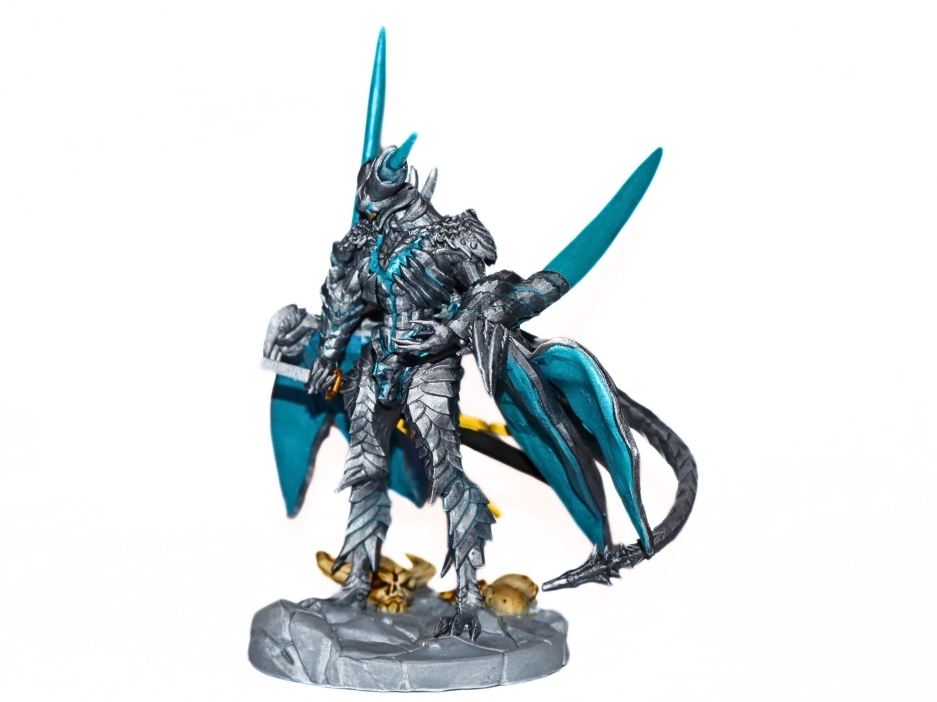 Vergil sin devil trigger, devil may cry, handpainted, tabletop, 3d printed, resin