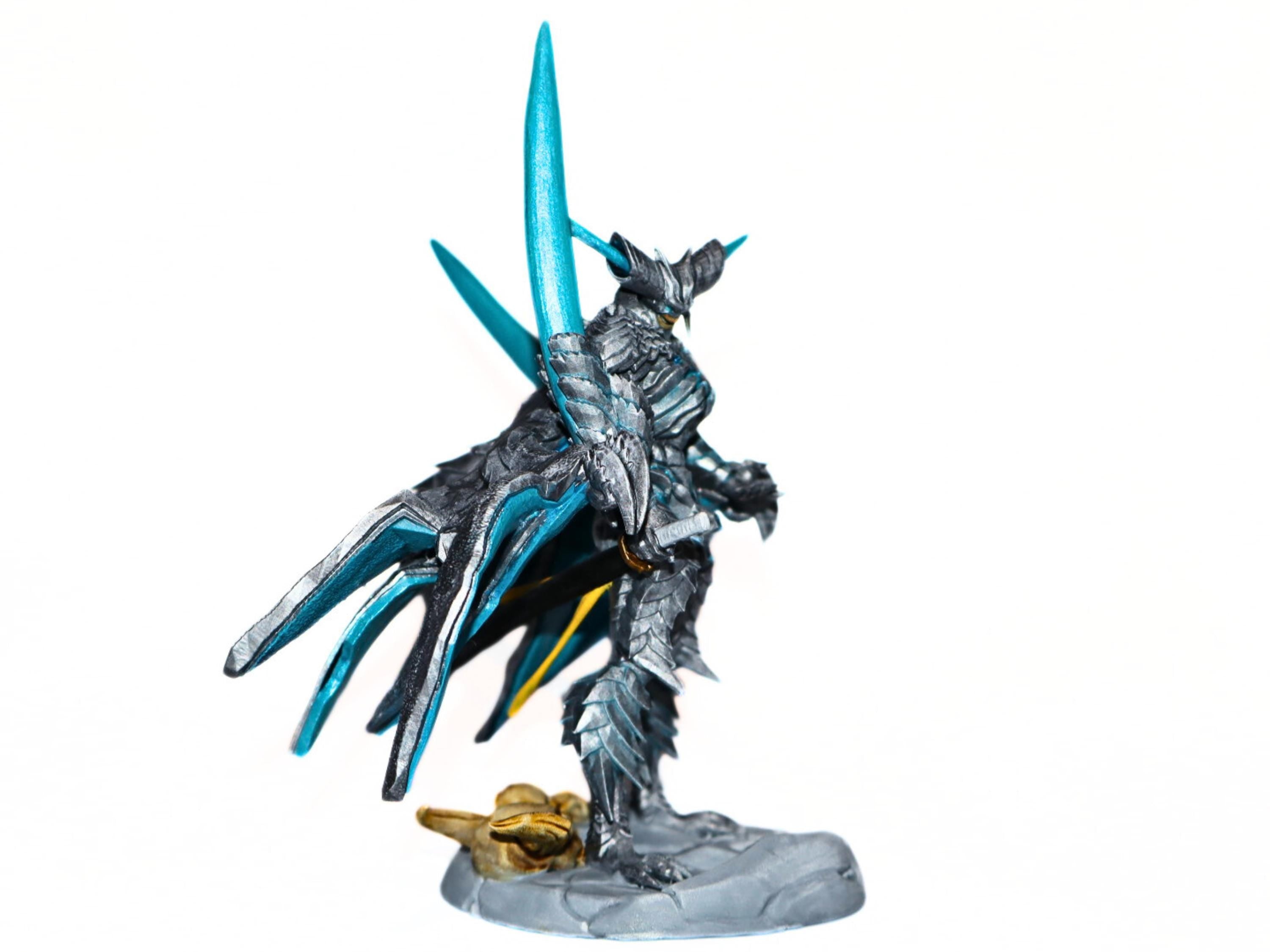 Vergil sin devil trigger, devil may cry, handpainted, tabletop, 3d printed, resin