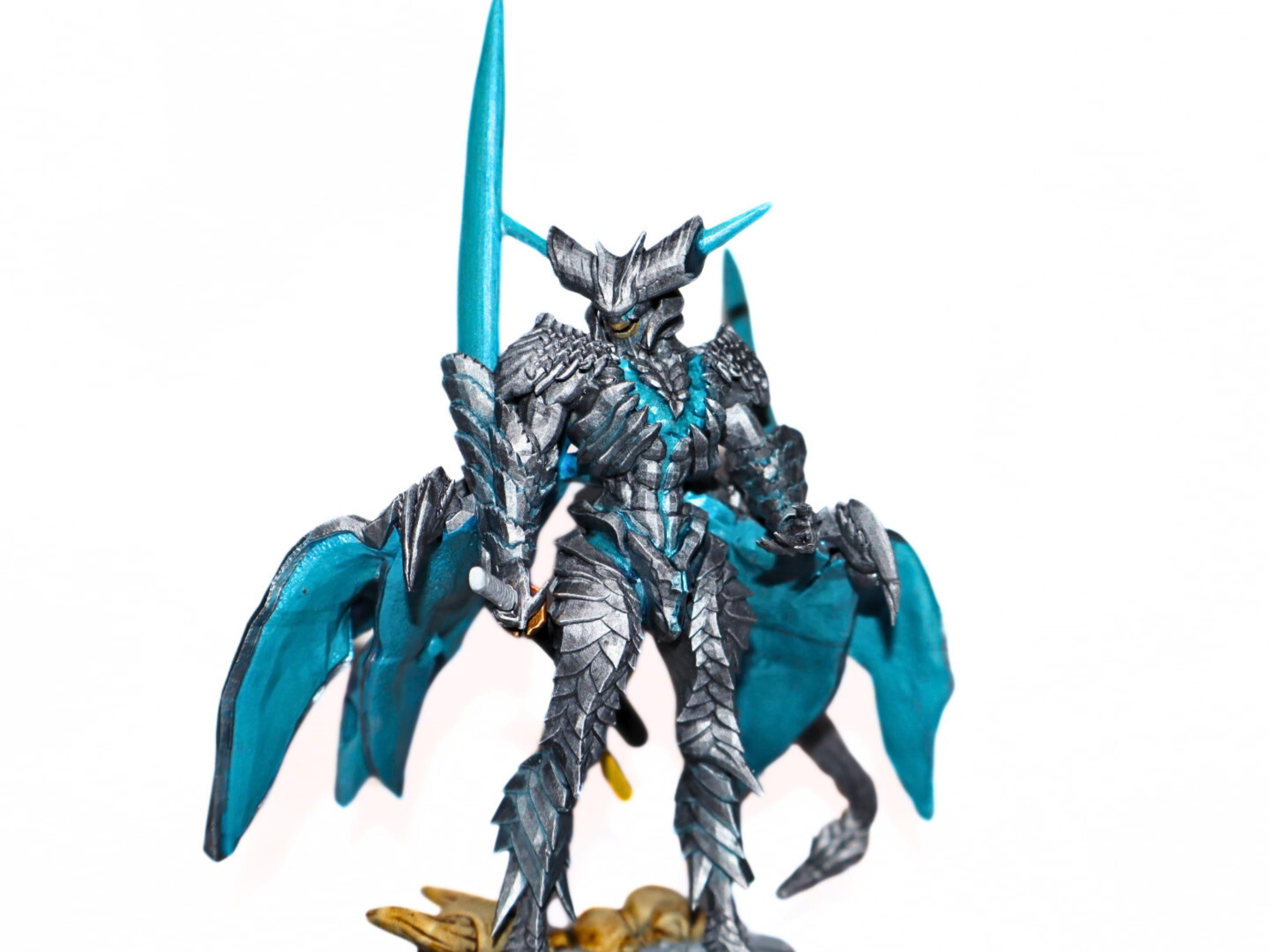Vergil sin devil trigger, devil may cry, handpainted, tabletop, 3d printed, resin