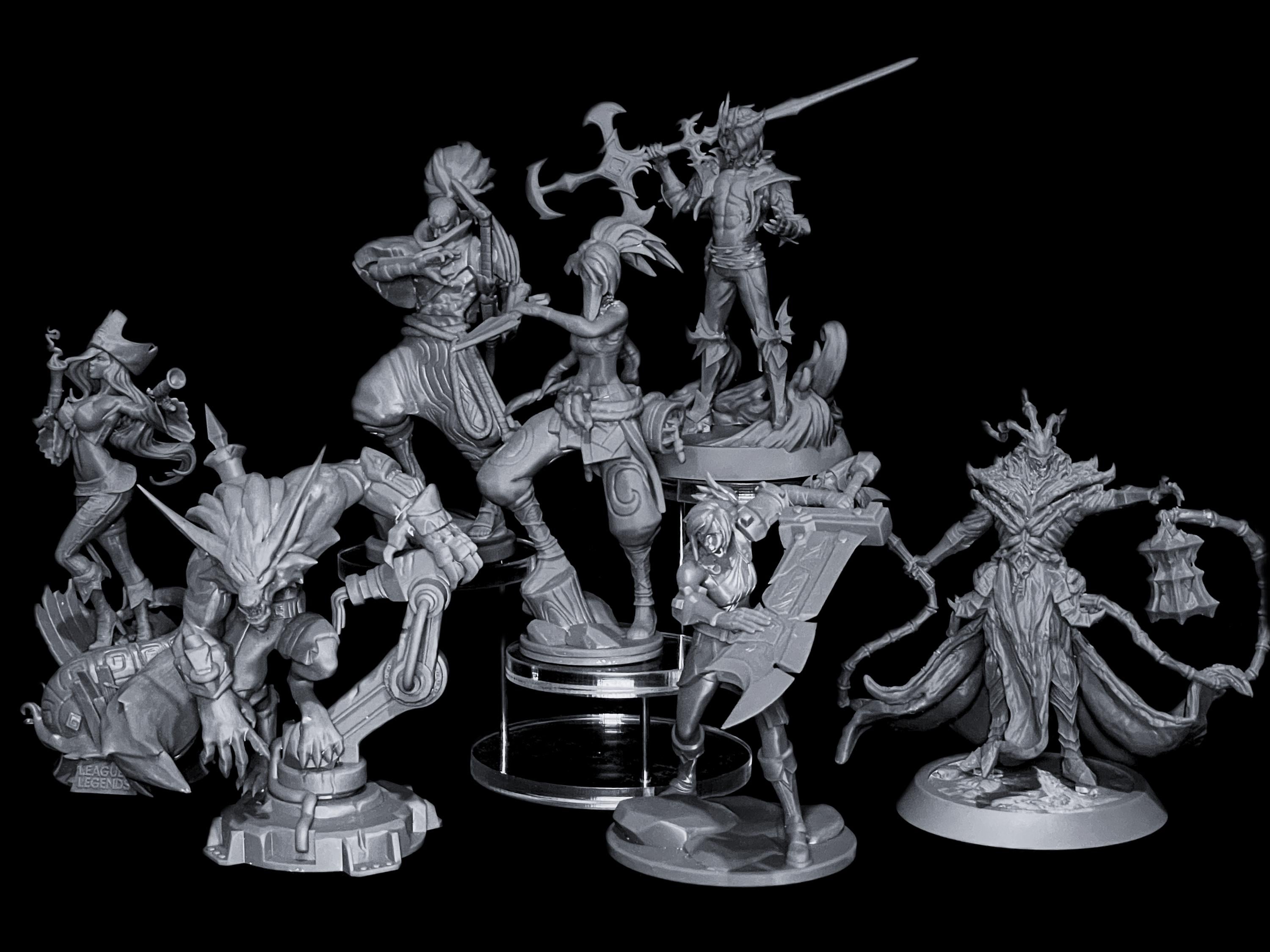 League of Legends Champion Miniatures – 3 inches/ 70-80mm Collectible Figurines