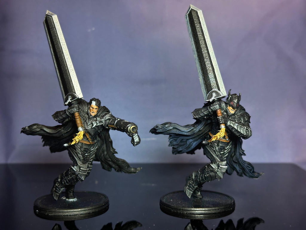 Guts & Berserker Armor Mini Figures – 3" Resin Statues | Painted or Unpainted