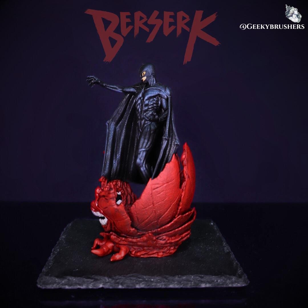 Femto - Griffith Mini Figure – 3" Handmade Resin Statue | Painted or Unpainted Berserk Collectible