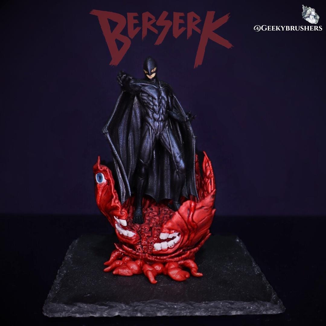 Femto - Griffith Mini Figure – 3" Handmade Resin Statue | Painted or Unpainted Berserk Collectible