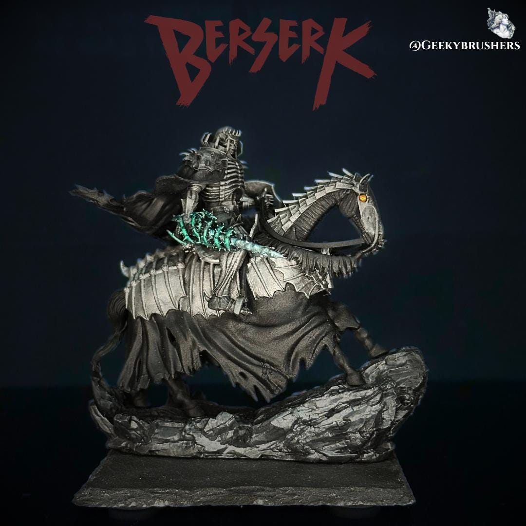 Painted Skull Knight Figure from Berserk – Hand-Painted Collectible Statue