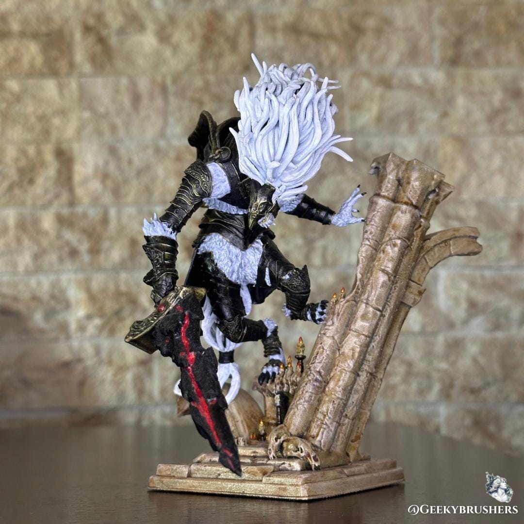 Maliketh the Black Blade| Miniature & Figure| Elden Ring Resin Figure| Hand Painted | 3D Printed|