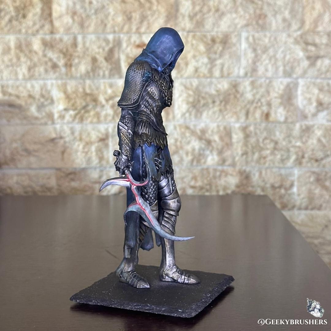 Black Knife Assassin Elden Ring Figure | Stealth Boss Statue | 3D Printed & Hand Painted Collectible | Multiple Sizes Available