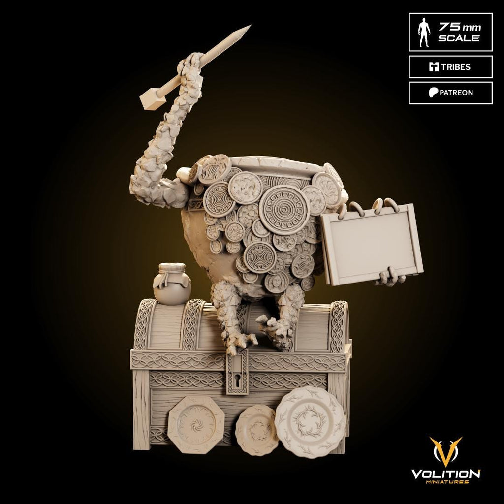 Jar Merchant Figure | Elden Ring Nightreign Statue | 32mm & 75mm | Painted or Unpainted | High Detail 16K Resin | Volition Miniatures License