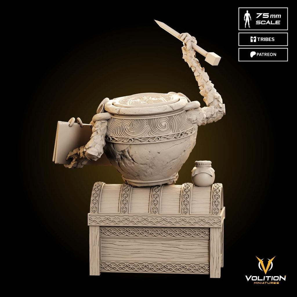 Jar Merchant Figure | Elden Ring Nightreign Statue | 32mm & 75mm | Painted or Unpainted | High Detail 16K Resin | Volition Miniatures License
