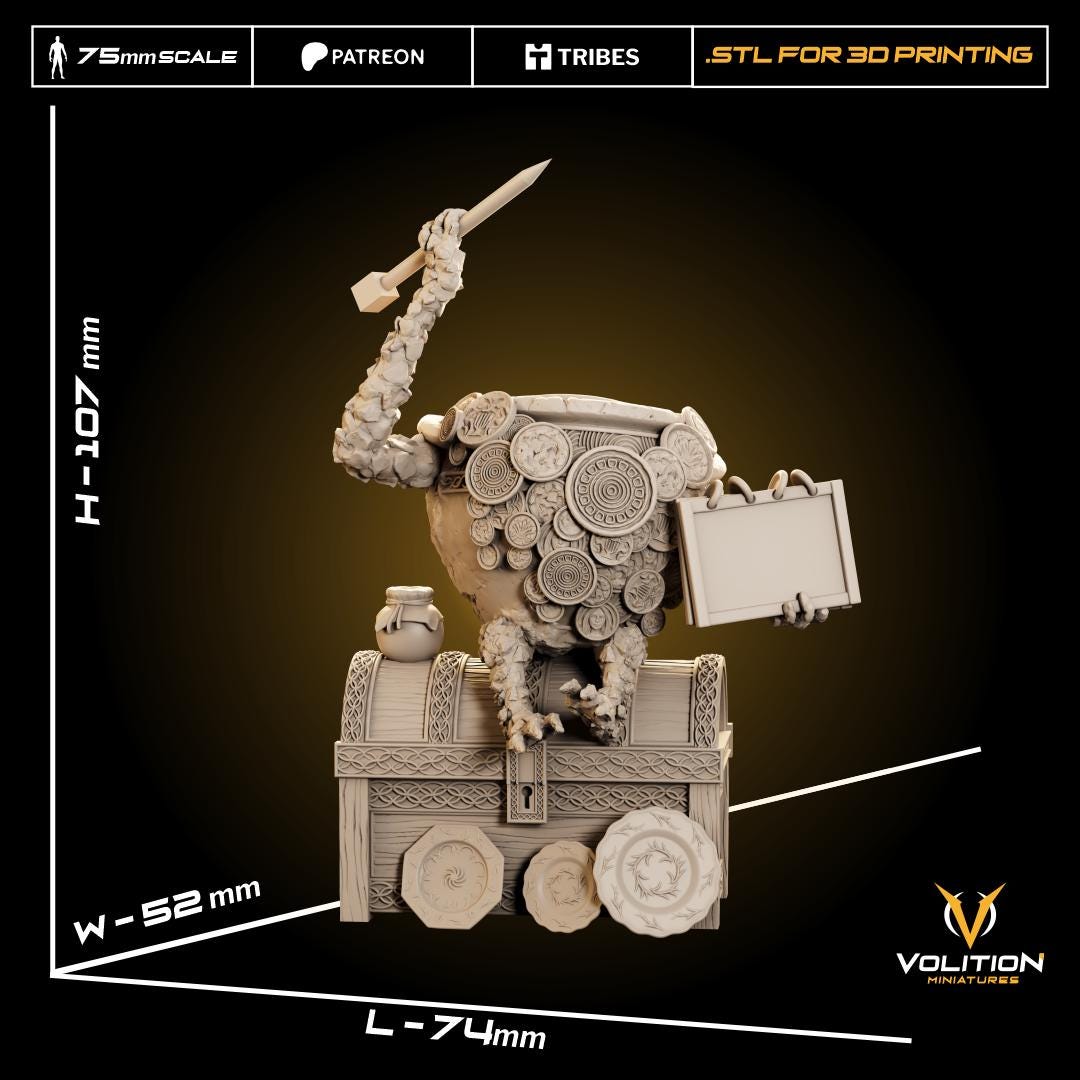 Jar Merchant Figure | Elden Ring Nightreign Statue | 32mm & 75mm | Painted or Unpainted | High Detail 16K Resin | Volition Miniatures License