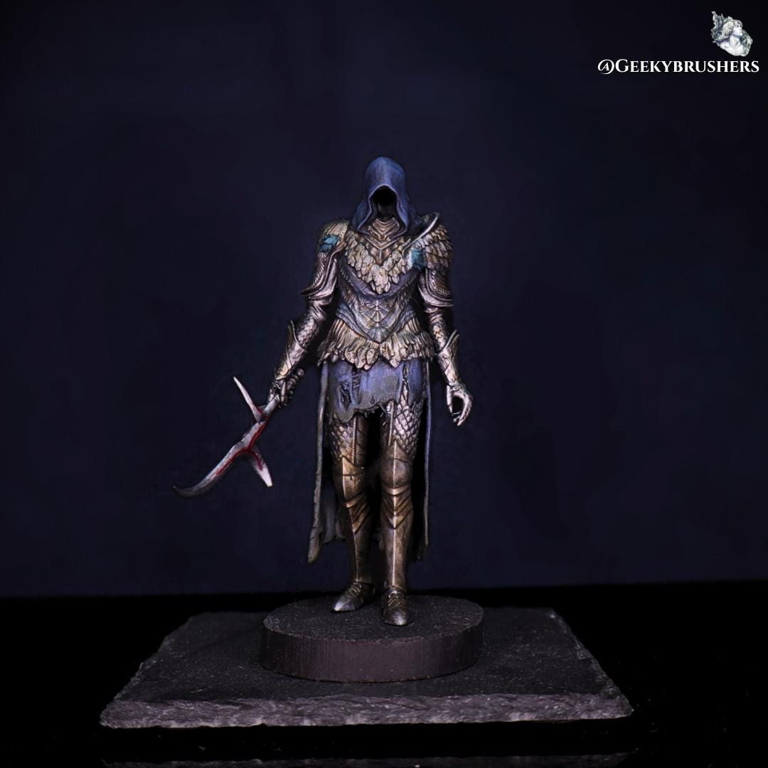 Black Knife Assassin Elden Ring Figure | Stealth Boss Statue | 3D Printed & Hand Painted Collectible | Multiple Sizes Available