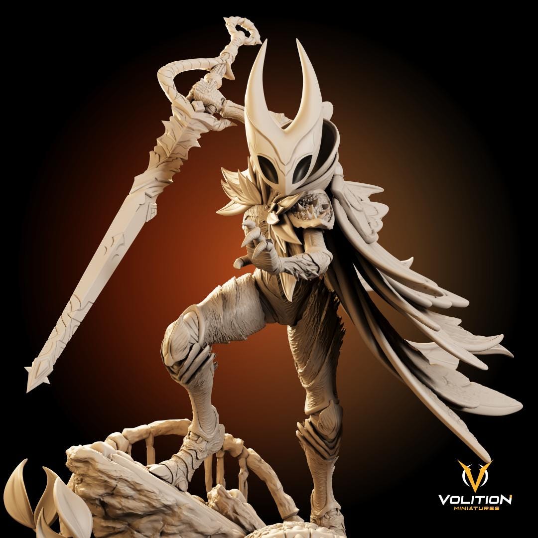Hornet Statue from Silksong | Hollow Knight Resin Figure | Highly Detailed | VolitionMiniatures Model | Painted & Unpainted |Diorama