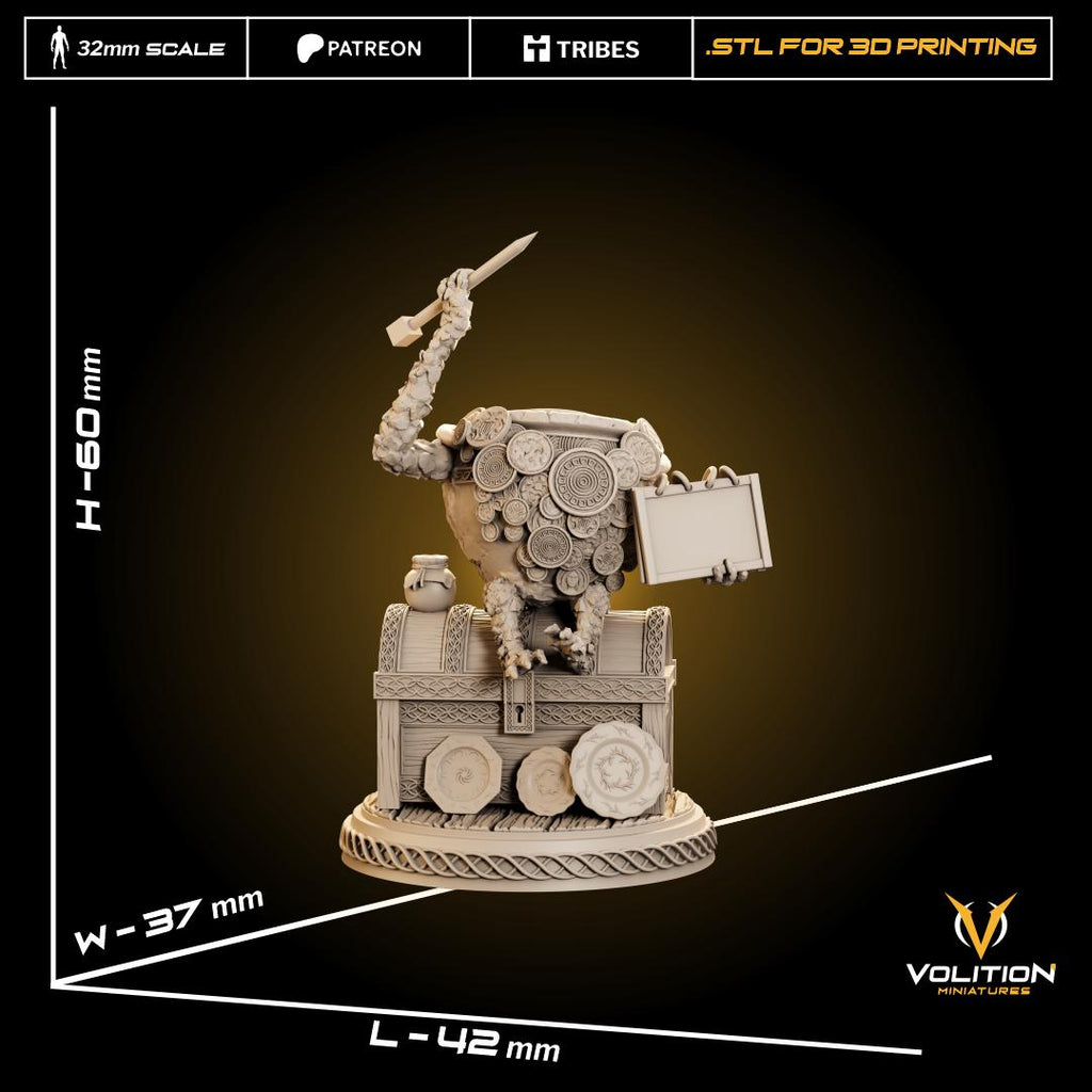 Jar Merchant Figure | Elden Ring Nightreign Statue | 32mm & 75mm | Painted or Unpainted | High Detail 16K Resin | Volition Miniatures License