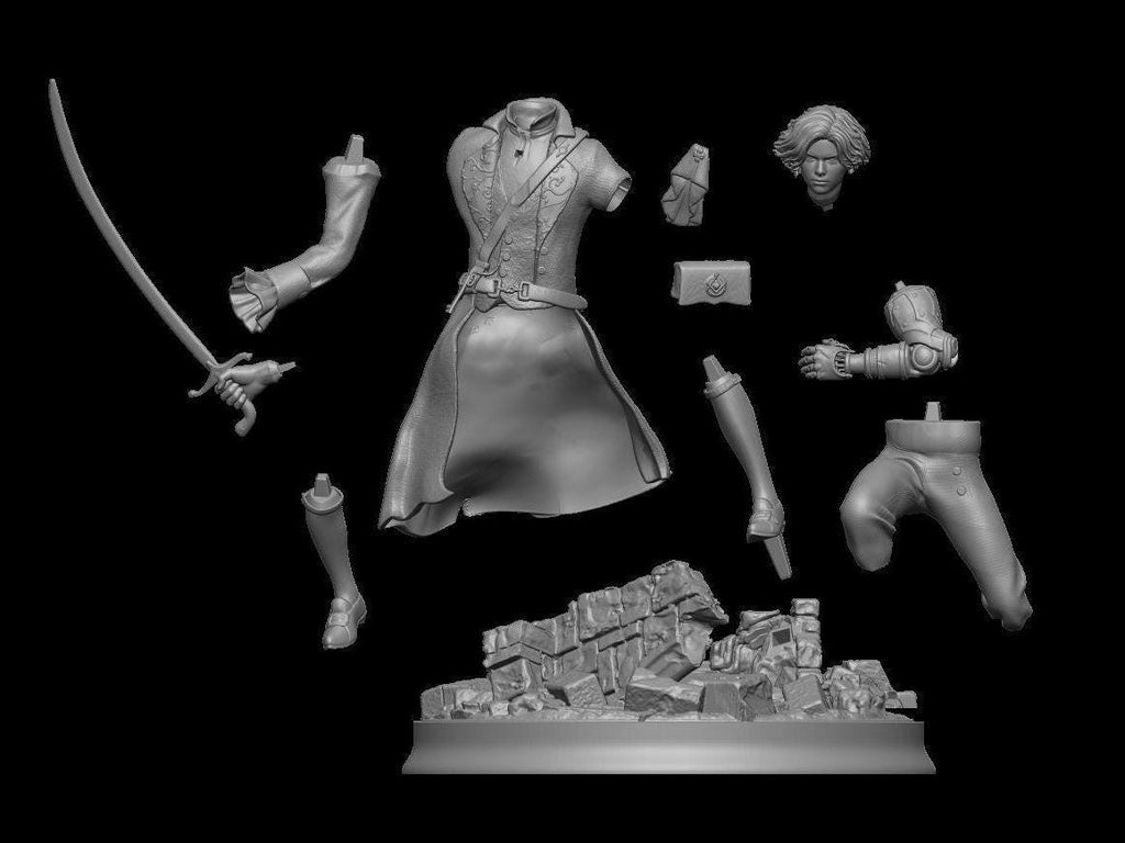 Pinocchio Lies of P Figure | Soulslike Inspired Statue | Painted & Unpainted Resin Model | 20cm | Dark Steampunk Diorama