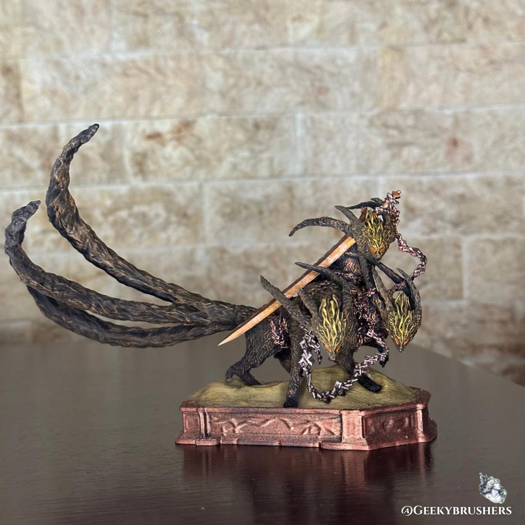 Gladius Beast of Night | Tricephalos | Elden Ring: Nightreign Resin Figure | Painted or Unpainted | Fromsoftware statue