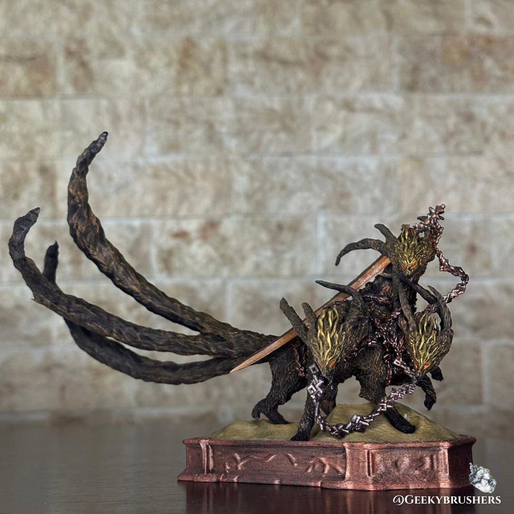 Gladius Beast of Night | Tricephalos | Elden Ring: Nightreign Resin Figure | Painted or Unpainted | Fromsoftware statue