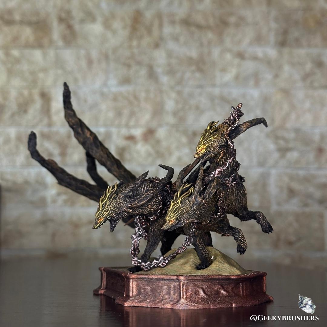 Gladius Beast of Night | Tricephalos | Elden Ring: Nightreign Resin Figure | Painted or Unpainted | Fromsoftware statue