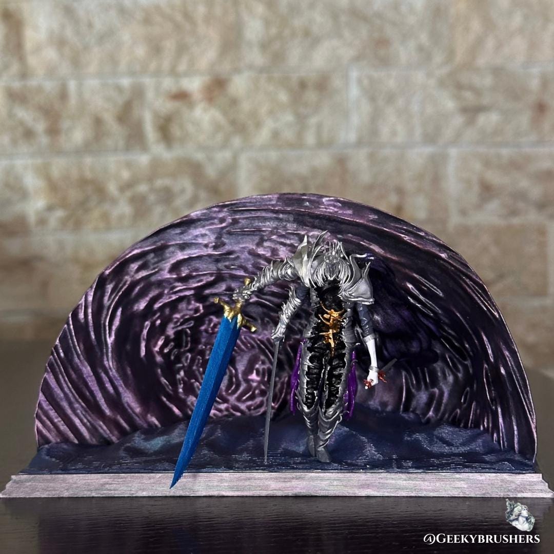 Night Aspect / Heolstor the Nightlord Diorama | Elden Ring: Nightreign Resin Figure | Hand-Painted Collectible | Fromsoftware statue