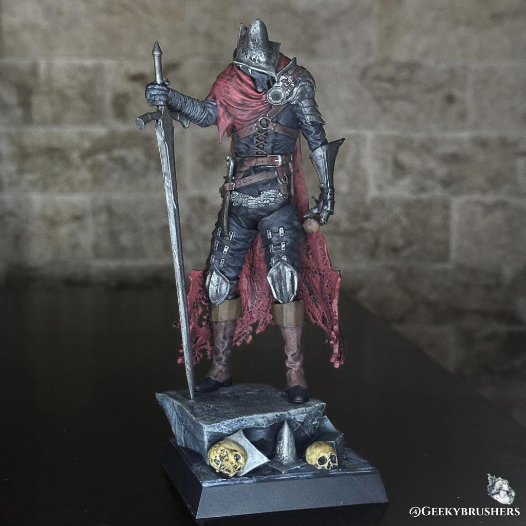 Abyss Watcher Figure | Dark Souls Resin Statue | Painted or Unpainted Kit | 180 mm Display & 100 mm Miniature | Realsteone Sculpt