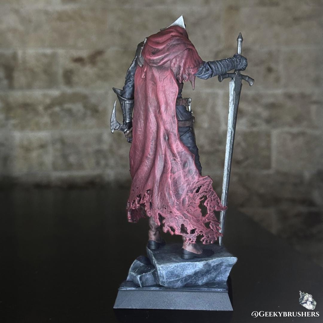 Abyss Watcher Figure | Dark Souls Resin Statue | Painted or Unpainted Kit | 180 mm Display & 100 mm Miniature | Realsteone Sculpt
