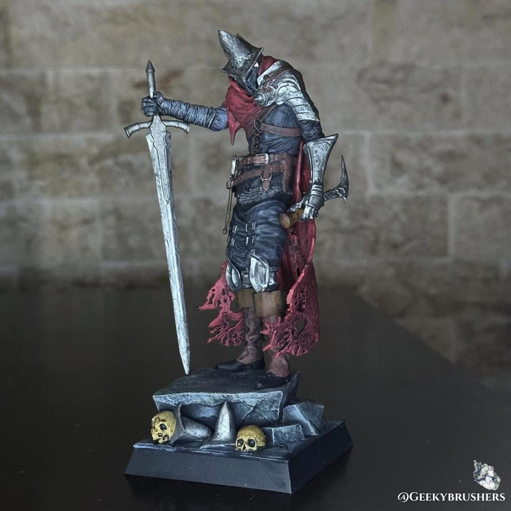 Abyss Watcher Figure | Dark Souls Resin Statue | Painted or Unpainted Kit | 180 mm Display & 100 mm Miniature | Realsteone Sculpt