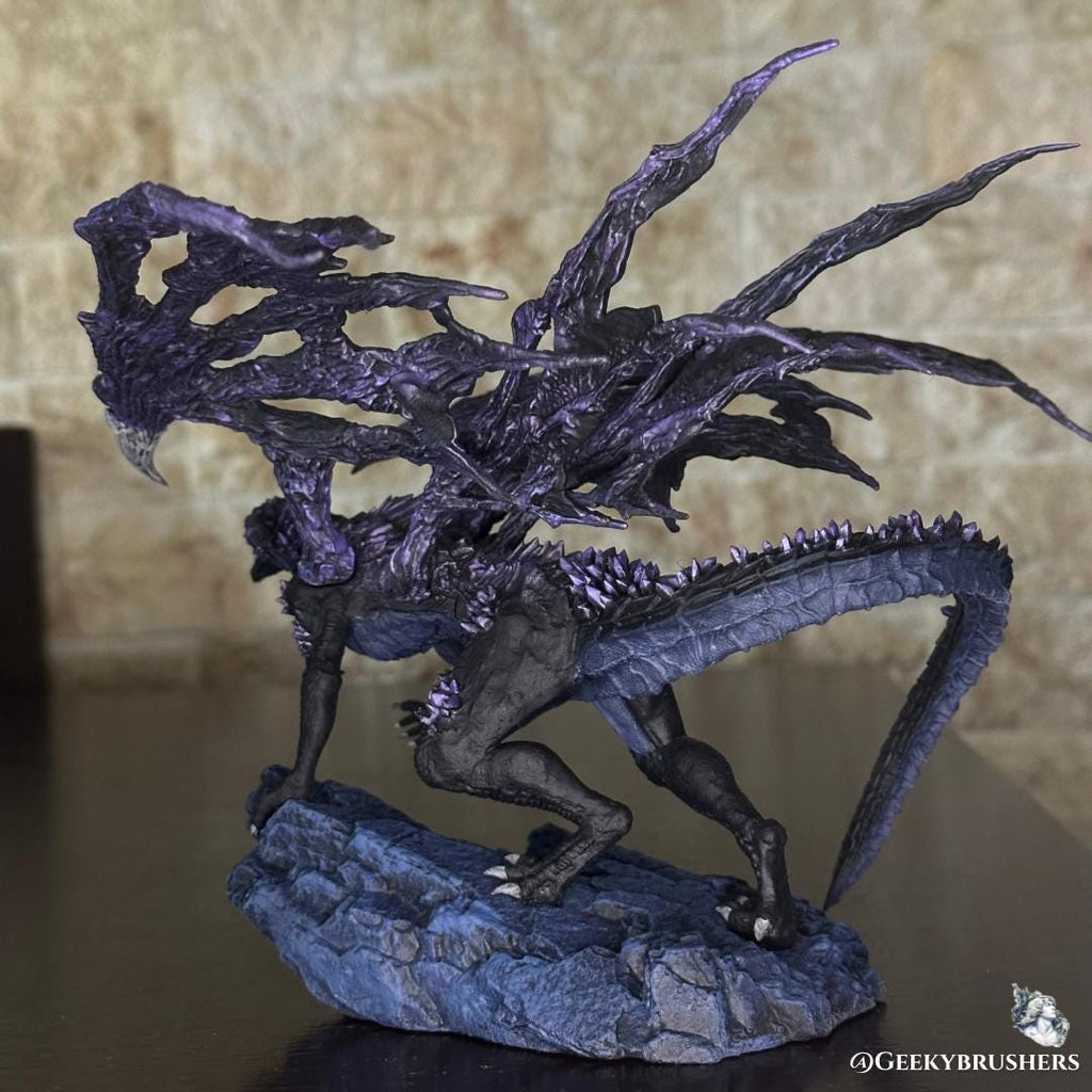 Darkeater Midir from dark souls 3, resin figure, diorama, dragon, gamer gift