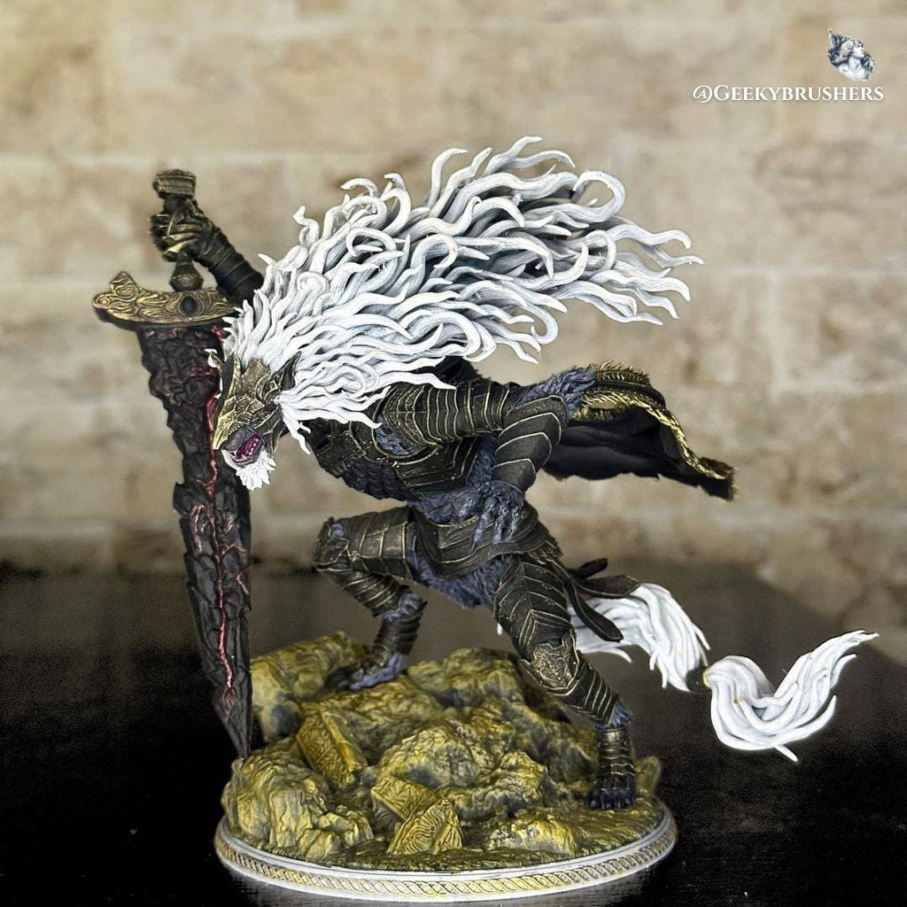 Maliketh the Black Blade | Elden Ring Resin Statue or Figure | Painted & Unpainted | 16K Resolution | Smooth Resin | Volition Miniatures