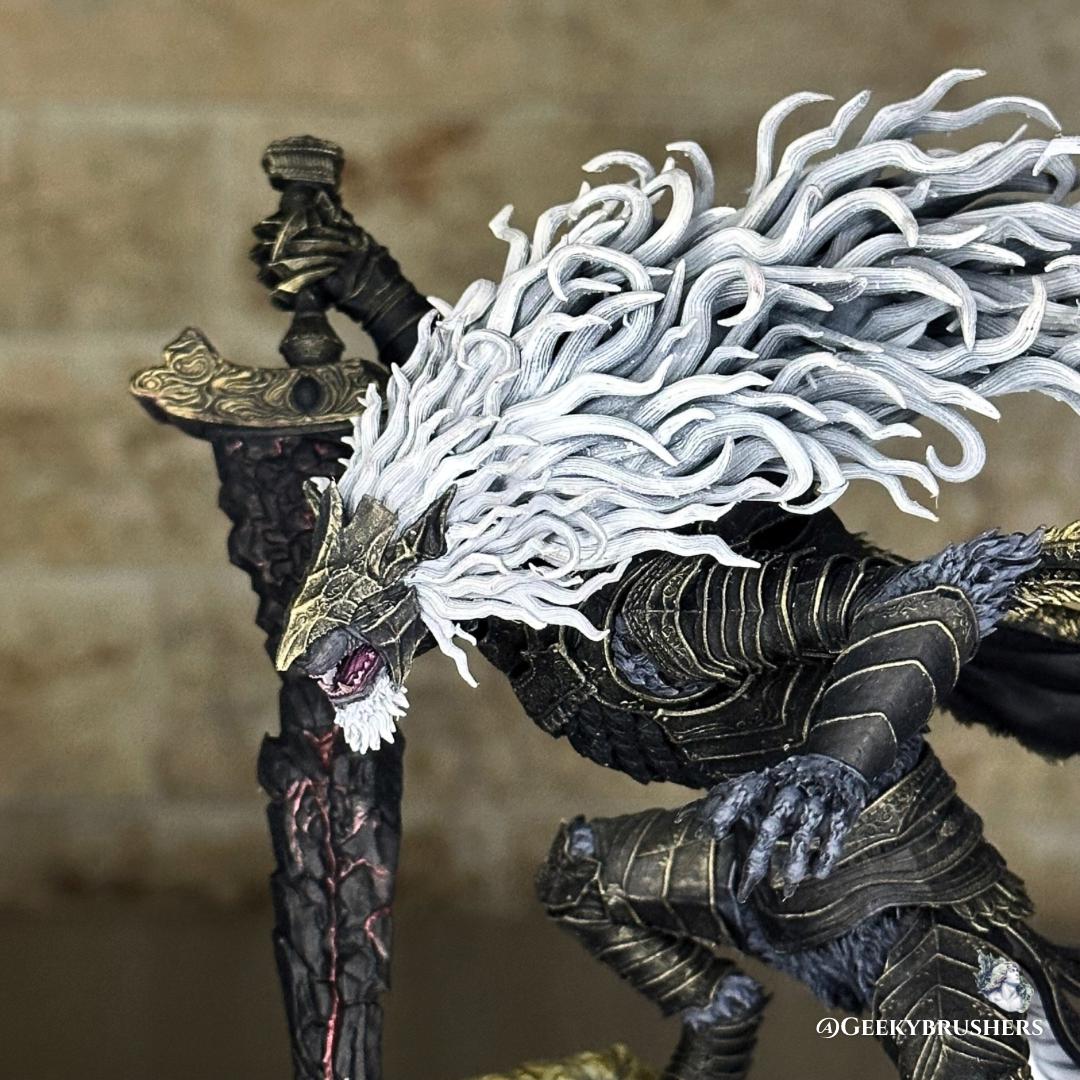 Maliketh the Black Blade | Elden Ring Resin Statue or Figure | Painted & Unpainted | 16K Resolution | Smooth Resin | Volition Miniatures