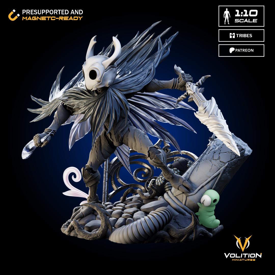 Knight  from Hollow Knight | 1:10 Statue |Highly Detailed| VolitionMiniatures Model | Painted-Unpainted |Diorama