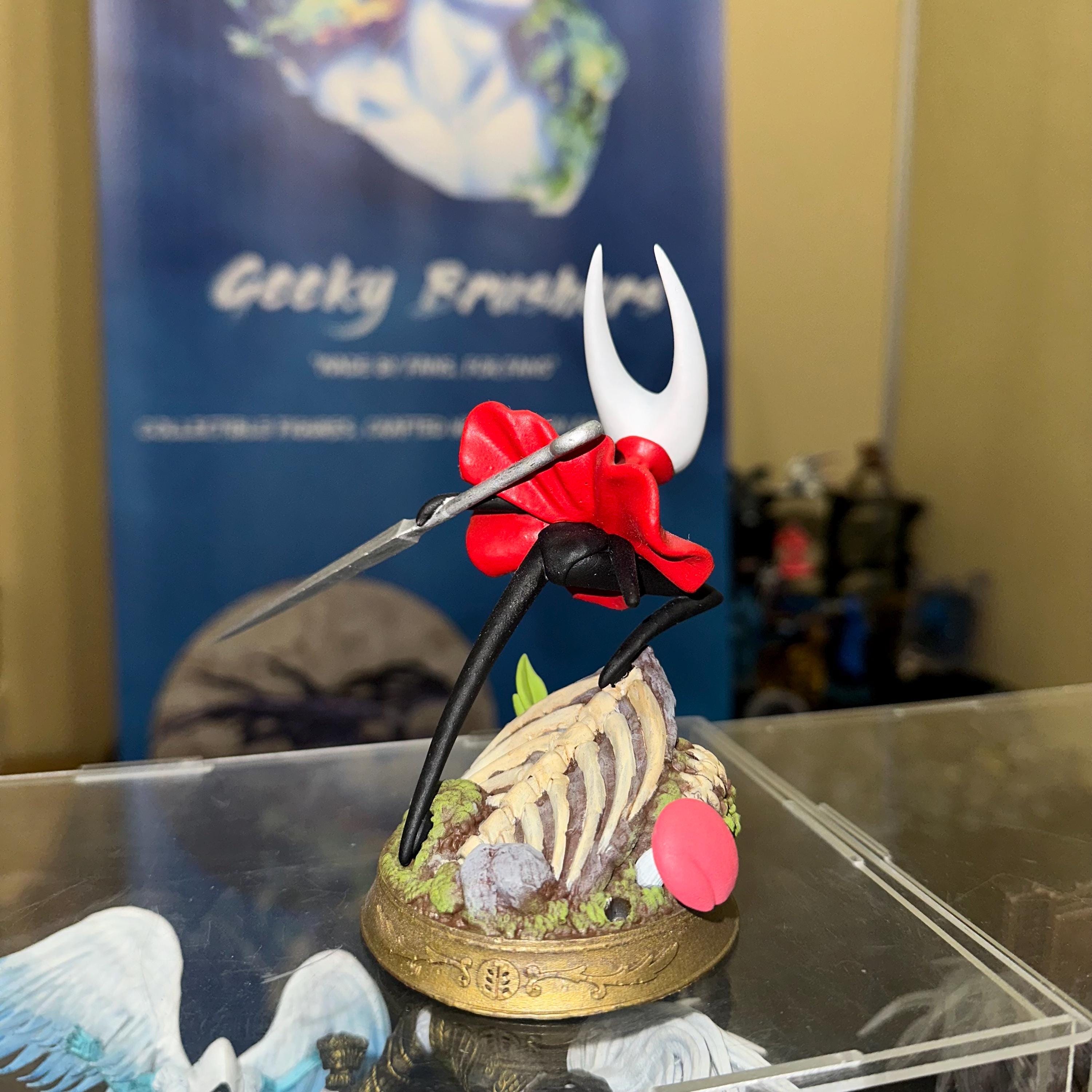Hornet Hollow Knight Figure | Hand-Painted or Unpainted Resin Statue | 75mm & 32mm Scale | High Detail 12K Print